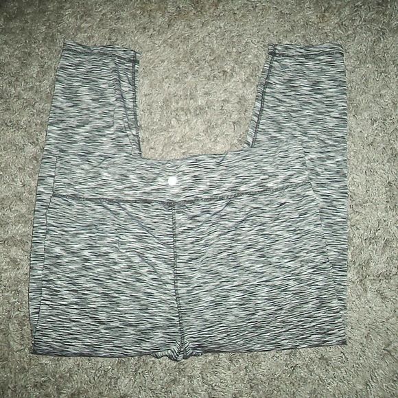 VELOCITY LEGGINGS ATHLETIC YOGA PANTS CAPRIS BLACK SPACE DYE-WOMENS PLUS SIZE 1X - Picture 4 of 4